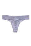 HWJ Thin Sexy Thong, Culotte Taille Basse en Dentelle De Coton Noire, Grise, Rose, Chargée Color : Blue, Size : M 