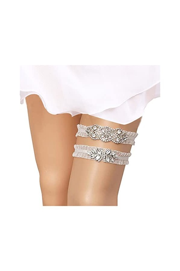 ZZSRJ Jarrette en Dentelle Jarretière Ceinture Bow Courreuse Sexy Bride Bride Cadeau de Mariage Fournitures de Mariage Color