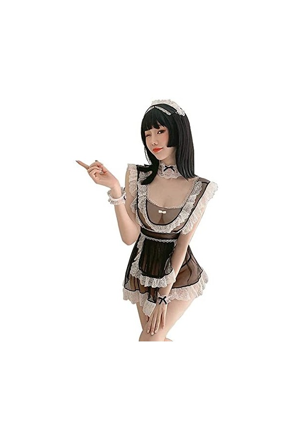 YYAN Femme Anime Cosplay FRANÇAIS Tavon FRANÇAIS Costume Fantaisie Fantaisie Sexy Fest Outfit Pyjamas Color : 7965 