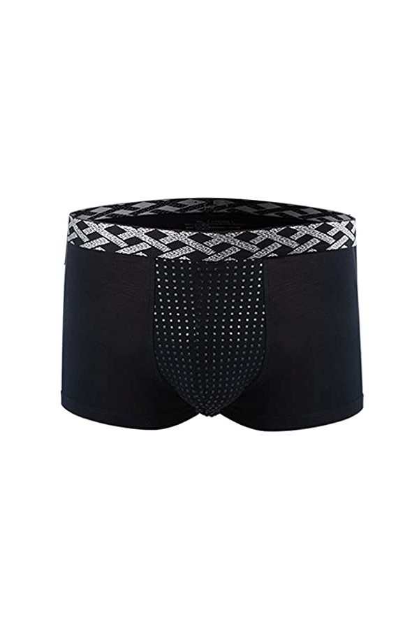 3 pièces Homme Sexy rapporter Thérapie magnétique agrandir Soins de santé Respirant Culotte Mou,Tendre Poche Confortable Fonc