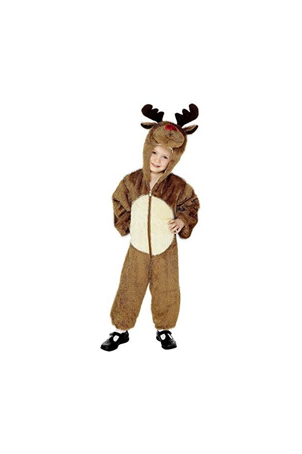 Smiffys BR30774T2 Déguisement de renne Unisexe Enfant Marron Enfant 3-4 ans