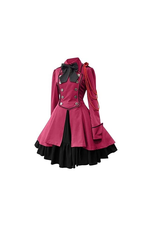 KBOPLEMQ Vêtements médiévaux pour femme - Robe victorienne Renaissance princesse baroque rococo - Costume dHalloween - Costu