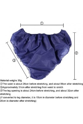 FEECOZ Usage Quotidien 50pcs caleçons Respirants jetables, Culottes en Tissu Non tissé, sous-vêtements de Voyage, emballés in