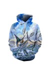 Ffnkrnfi Sweat À Capuche pour Hommes, Motif De Pêche Imprimé en 3D, Sweat-Shirt De Rue, Pull Décontracté, Veste, Vêtements De