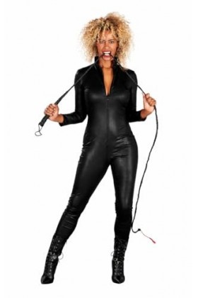 ORION COSTUMES Catsuit Noir pour Femme en look Cuir pour Halloween