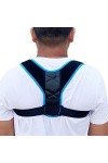 NELENI 1PcsCorrecteur de postureSpinalSupport-PhysicalTherapyPostureBraceBackShoulderAndNeckPainReliefPostureTrainer Couleur: