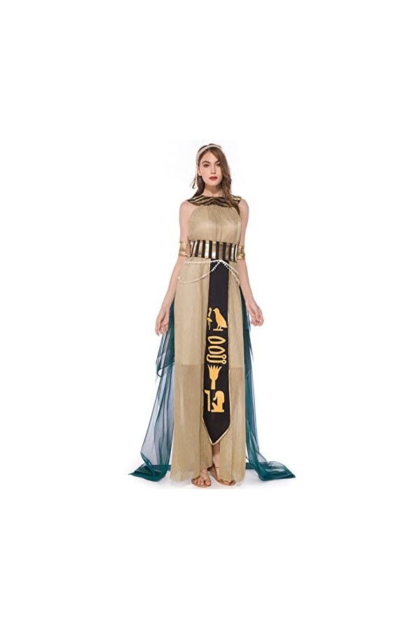 Cléopâtre pour femme – princesse égyptienne adulte ? Tenues cosplay | Costume sexy Halloween Jeu rôle Cosplay Costume Lear-au
