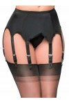Nancies Lingerie Porte-Jarretelles 8 Attaches SSL3 L, Noir 