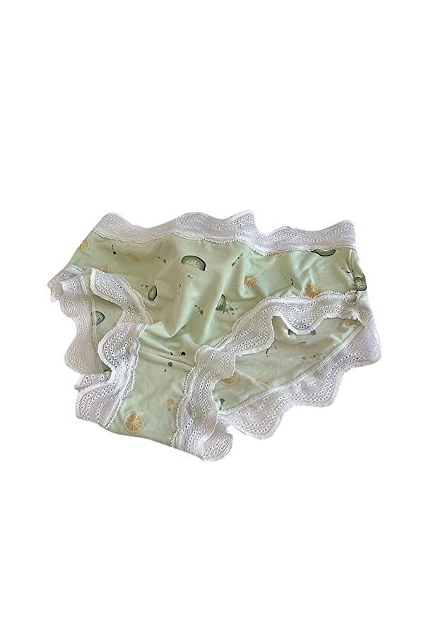 LULER Femmes Fruits Mignon Imprimé Glace Culotte Pure Coton Étape Respirant Slips Hommes Shorts Sous-Vêtements Garçon, bleu, 