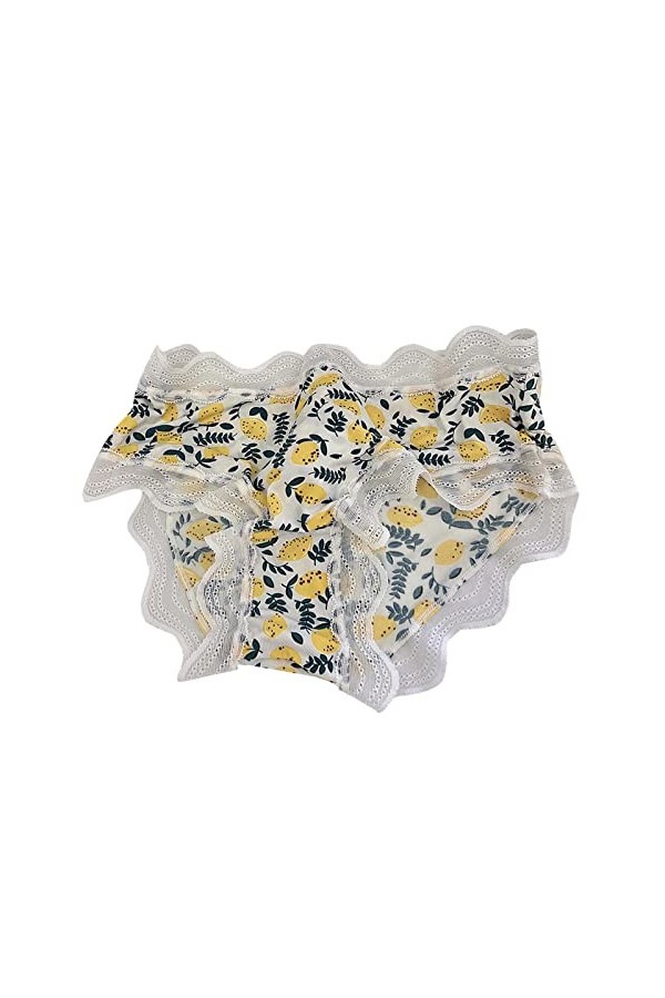 LULER Femmes Fruits Mignon Imprimé Glace Culotte Pure Coton Étape Respirant Slips Hommes Shorts Sous-Vêtements Garçon, bleu, 