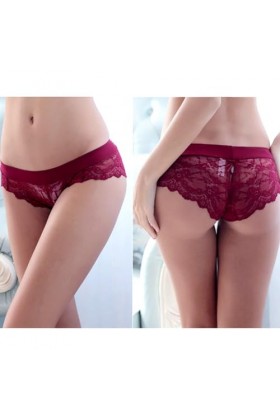 Necalisi Lot de Culotte Femme Lot de 5 Multicolore-6 Culottes en Fibre de Bambou Stretch, Dentelle String Slips Ultra Doux & 