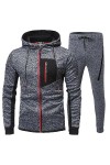 RYTEJFES One Piece Sweat à capuche pour homme, ensemble pantalon de jogging moderne élégant survêtement gym homme long joggin