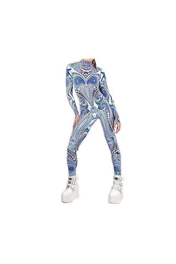 PALANK 3D Cosplay Body Halloween Femmes Body Body Body Cosplay Holistic Suit D6,M 