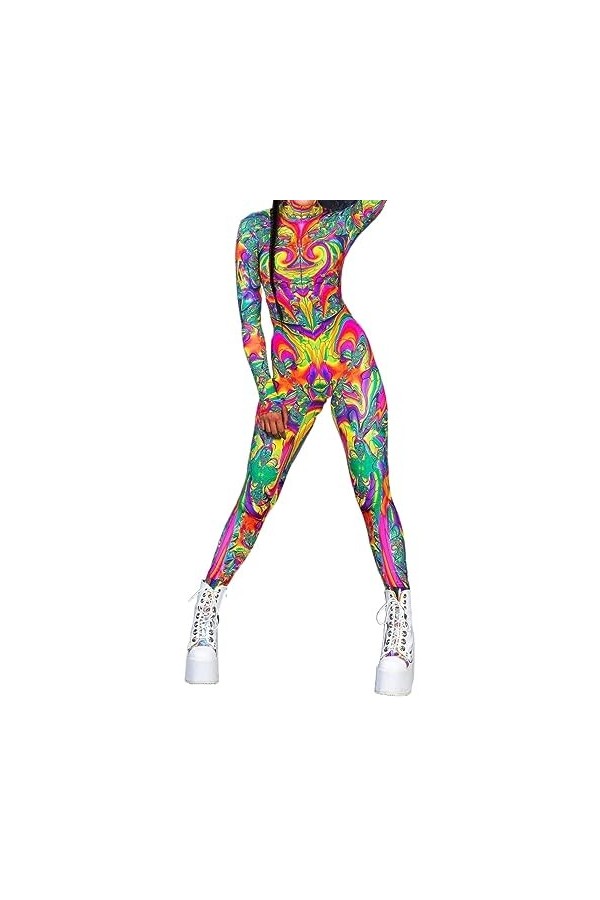 PALANK 3D Cosplay Body Halloween Femmes Body Body Body Cosplay Holistic Suit D6,M 