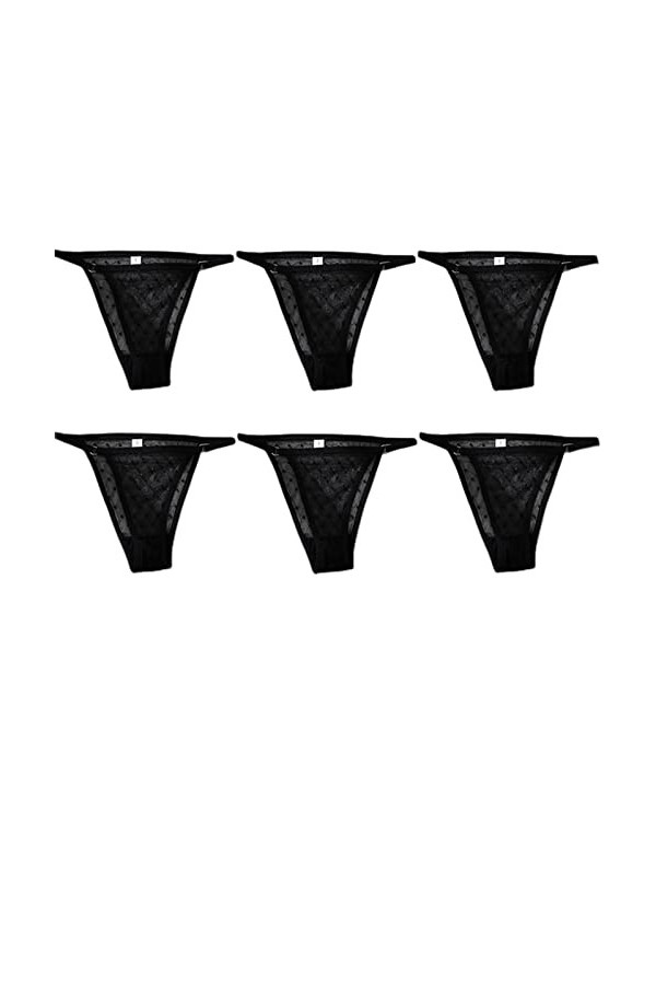 COTCLO Culotte Femme 6 Pcs Culotte Femmes sous - Vêtements Culotte Dentelle Culotte Femmes Slip Fit Grande Taille M - XXL-Set