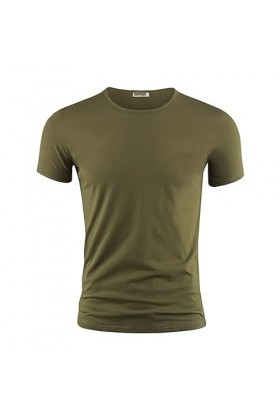 NOGRAX T-Shirt Homme T-Shirt pour Hommes Couleur V Collier À Manches Courtes T-Shirts pour Hommes pour Les Vêtements Masculin