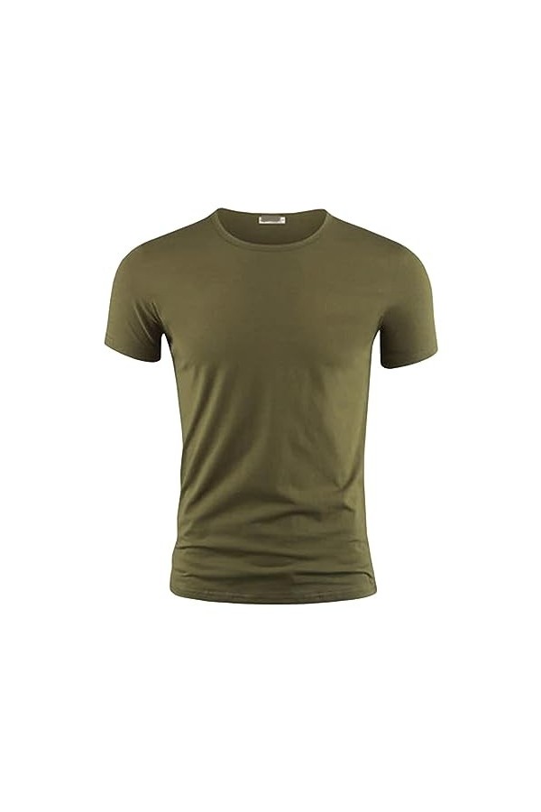 NOGRAX T-Shirt Homme T-Shirt pour Hommes Couleur V Collier À Manches Courtes T-Shirts pour Hommes pour Les Vêtements Masculin
