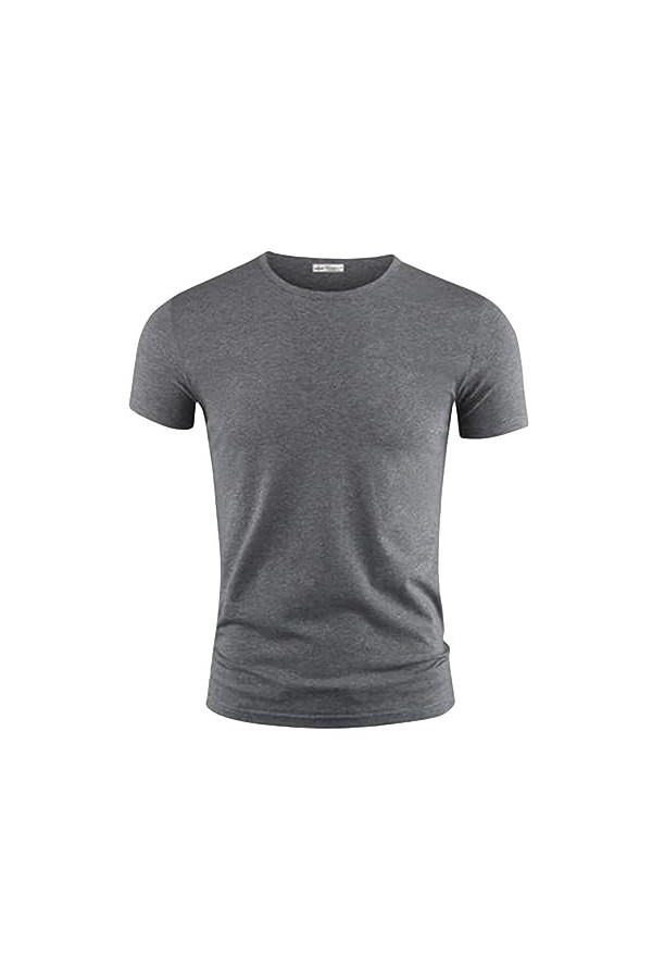 NOGRAX T-Shirt Homme T-Shirt pour Hommes Couleur V Collier À Manches Courtes T-Shirts pour Hommes pour Les Vêtements Masculin
