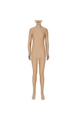 KYZTMHC Body à Couverture complète for Adultes Enfants Halloween Combinaison Costume Hommes Seconde Peau Zentai Color : Skin