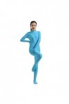 KYZTMHC Unicolor Catsuit Costume Femmes Déguisements Zentai Halloween Cosplay Body Color : Blue, Size : Aldult m 150-160cm 