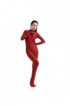 KYZTMHC Adultes Zentai Suit Femmes Unitard Spandex Catsuit Full Body Face Open Body Color : Red, Size : Aldult m 150-160cm 