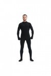 KYZTMHC Adultes Lycra Zentai Costume Stretch Dance Body Outfit Garçons Footed Spandex Body Suit Color : Black, Size : Aldult