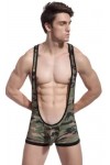 Brother Camouflage Novelty & Special Use LGBT Sous-vêtements Saucy Jeu de rôle érotique Mannequin homme rayé Découpe dans le 
