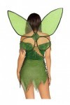 Leg Avenue 3 PC Forest Fairy, includes patchwork dress with adjustable lace ups and tattered skirt, leaf accents, detachable 
