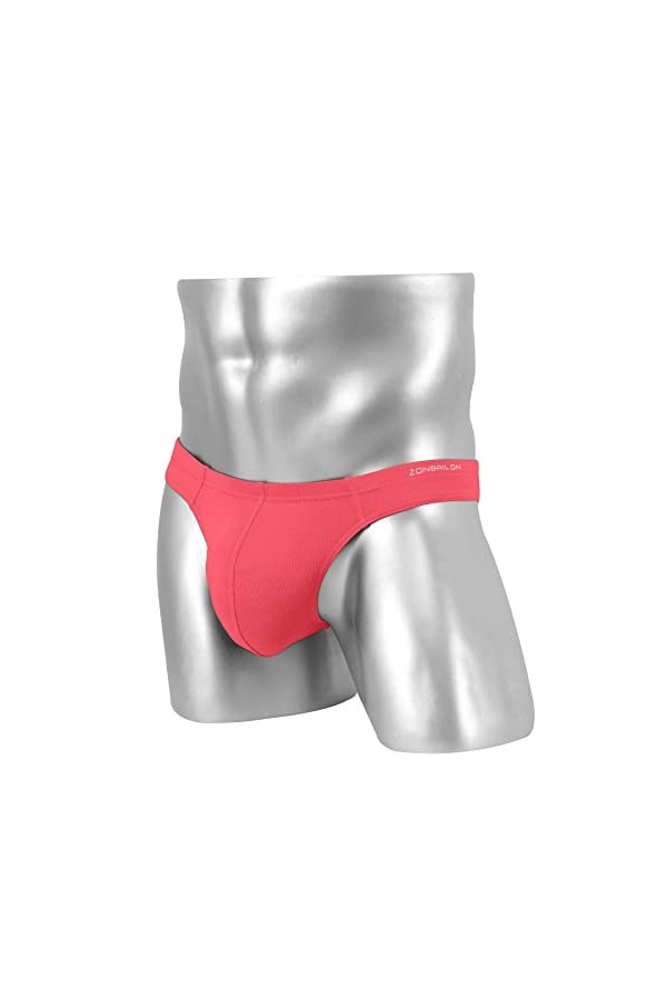 BIATWOWR String sexy pour homme avec taille élastique confortable et respirant, 2 x Multicolore 06, M