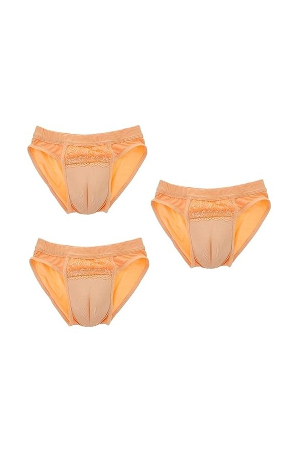 FRCOLOR 3 Pièces Mâle À Femelle Vêtements Gaff String Drag Queen Costume Gaff Tucking sous-Vêtements Hommes Respirant sous-Vê