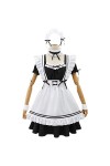 MENGQING Costume de soubrette Lolita mignon pour filles et femmes - Costume de soubrette pour costumade - Ensemble complet, 4