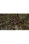 Filet en tissu avec séquence de couleur noire et dorée 147 cm de large NETSEQ_12236