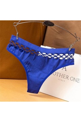 MULANY Femme Slips 3 pièces/lot Sexy Transparent G-String Taille Haute Femmes Tricot Femme évider Tongs sans Couture Culotte 