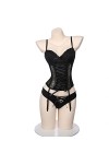 COOKOE Lingerie sexy pour cosplay - Nuisette transparente - Justaucorps à jambe haute - Pyjama - Costume mignon pour femme