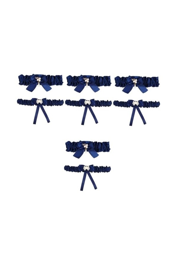 Abaodam 8 Pièces Anneau De Jambe Jarretière De Mariée Pour Le Jour Du Mariage Jarretière De Mariage Sur Mesure Jarretelles Po