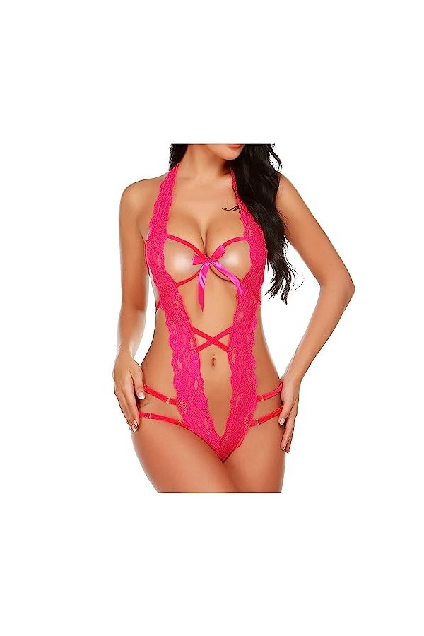 Lingerie Sexy pour Femmes, Grande Taille, Lingerie érotique, Bikini avec système, Uniforme de séduction, Lingerie pour Dames