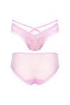 NJUDE Sissy Culotte sexy pour homme en maille transparente ajourée avec bordure en dentelle Taille basse