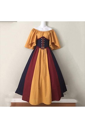 chiphop Costume De Cosplay Foxy Funtime Mediev sexy Dress H Patchwork dentelle mode Al vintage femmes SLA cou Gothique robe p