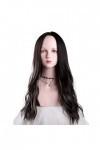 DUNEL Wigs Hair For Women Long Body Wave Wigs for Women Ombre Black Brown Middle Part Hairline Halloween Costume Cosplay Wig 