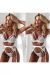 Ensembles de Lingerie pour Femmes Costumes pour Femmes Ensemble de Lingerie Sexy Grande Taille Soutien-Gorge Whitenosocks S 