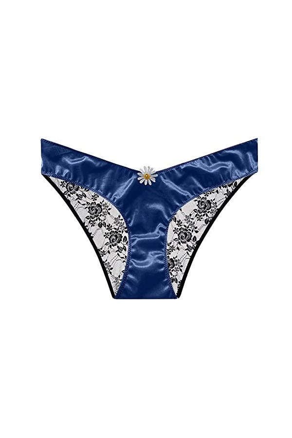 Vexiangni Culotte pour femme - Ouvert - Sans coutures - Pour cosplay - Sexy - String pour femme, bleu, XL