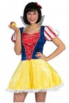 Funny Fashion Costume de Blanche-Neige pour femme – Déguisement féerique pour carnaval - Multicolore - 46-48