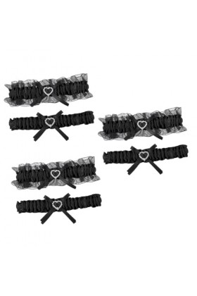 ifundom 6 Pièces Anneau De Jambe Jarretière De Mariée Jarretières De Mariage Vintage Ceinture Femme Jarretière en Dentelle De