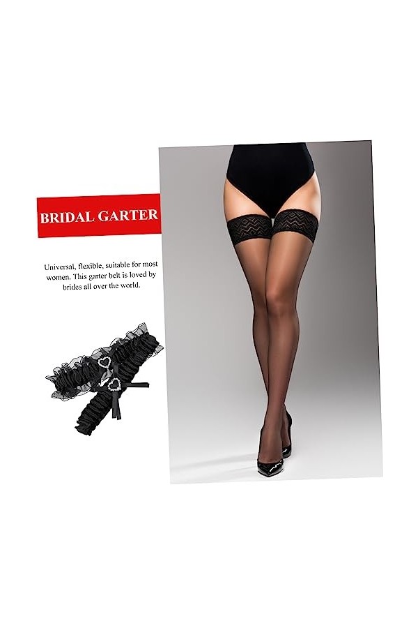 ifundom 6 Pièces Anneau De Jambe Jarretière De Mariée Jarretières De Mariage Vintage Ceinture Femme Jarretière en Dentelle De