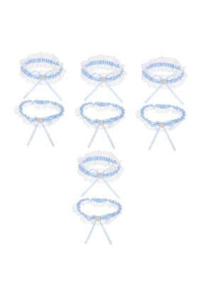 SOIMISS 4 Ensembles Porte-Jarretelles Kit De Bijoux Jarretière De Mariée Costumes pour Le Bal Dame Jarretière en Dentelle Jar