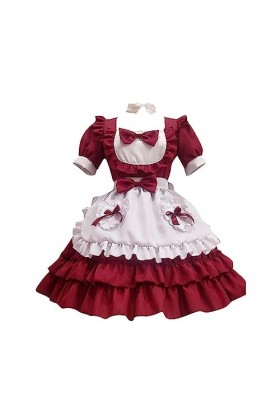 yiouyisheng Costume sexy Lolita Maid pour femme de chambre - Tenue sexy - Costume de femme de chambre - Sexy - Costume de cos