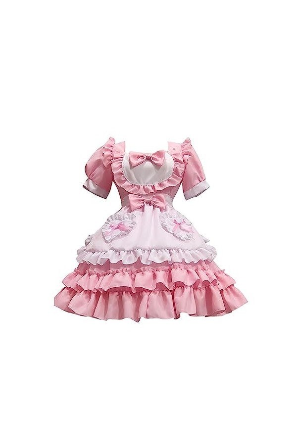 yiouyisheng Costume sexy Lolita Maid pour femme de chambre - Tenue sexy - Costume de femme de chambre - Sexy - Costume de cos