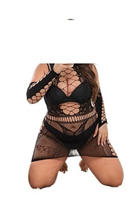 MERNEL Vêtements sexuels Sexy évidé serré Sexy résille Papillon Jacquard Sac Hanche Jupe Femmes