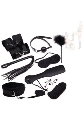 Combinaison de contention de nuit réglable en nylon Sëx Töyš Combinaison de jeu de rôle pour couple 10 pièces.