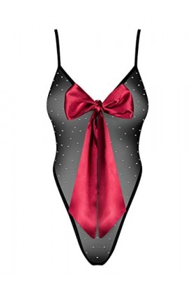 Obsessive Body Sexy Et Séduisant Tienesy Teddy, Noir,S-M